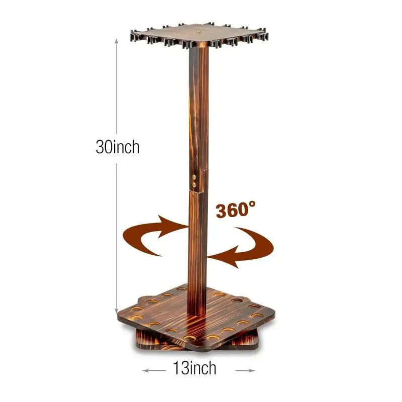 Porte canne de marche en bois - Cerise - Accessoire de canne