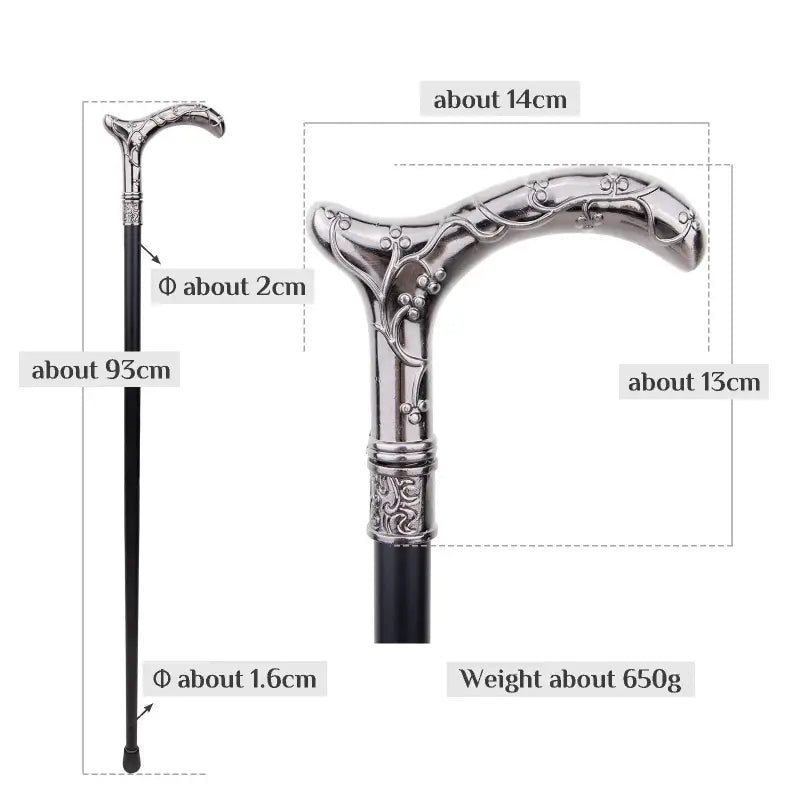 Canne de collection épée - 93cm - canne de marche - détail du fût