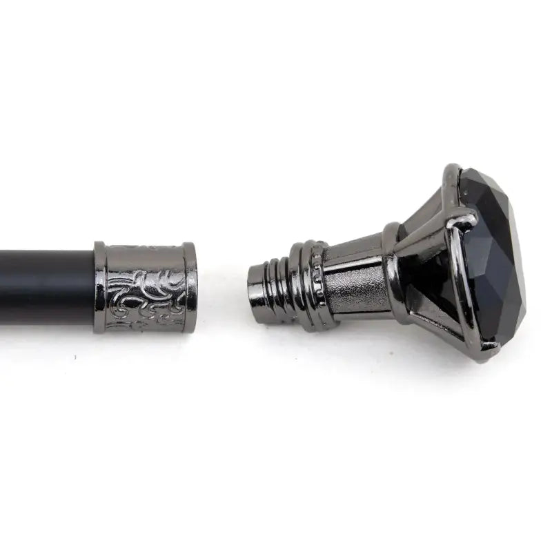 Canne de Luxe Diamant Noir - Diamant Noir - canne de marche - vue de trois quarts