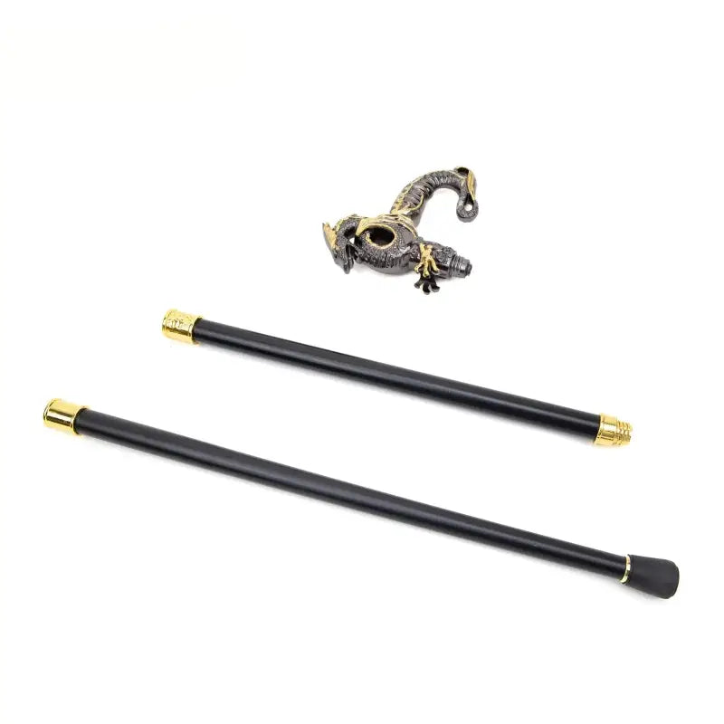 Canne de Luxe Dragon - Dragon - canne de marche - gros plan de la poignée