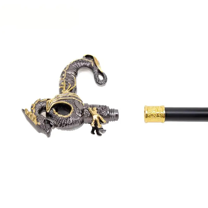 Canne de Luxe Dragon - Dragon - canne de marche - zoom sur la matière