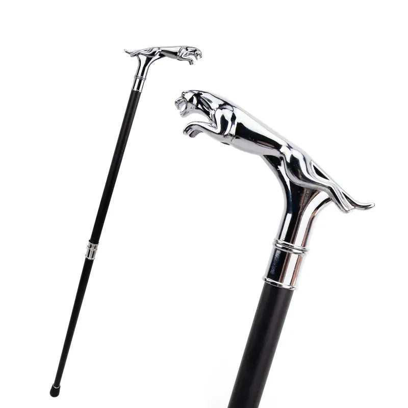 Canne de Luxe Léopard - Léopard - canne de marche - accessoires inclus