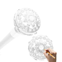 Canne de Luxe Motif Fleur - 91cm - canne de marche - détail du fût