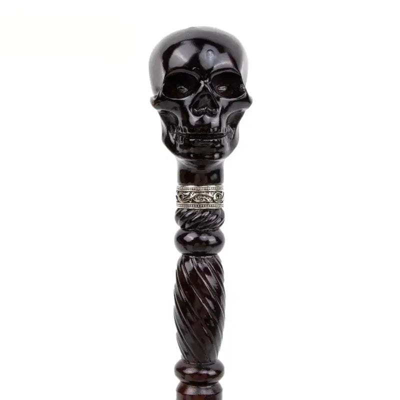 Canne de luxe Sculpté - Crane - canne de marche - zoom sur la matière
