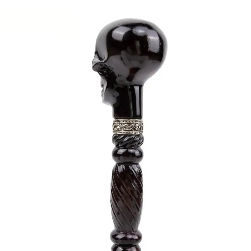 Canne de luxe Sculpté - Crane - canne de marche - vue rapprochée