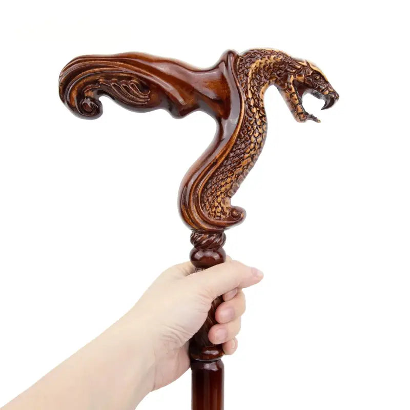 Canne de Luxe Serpent - Serpent - canne de marche - vue rapprochée