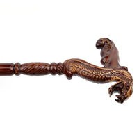 Canne de Luxe Serpent - Serpent - canne de marche - détail du réglage en hauteur