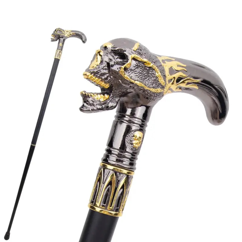 Canne de Luxe skull head - Skull Head - canne de marche - détail des finitions