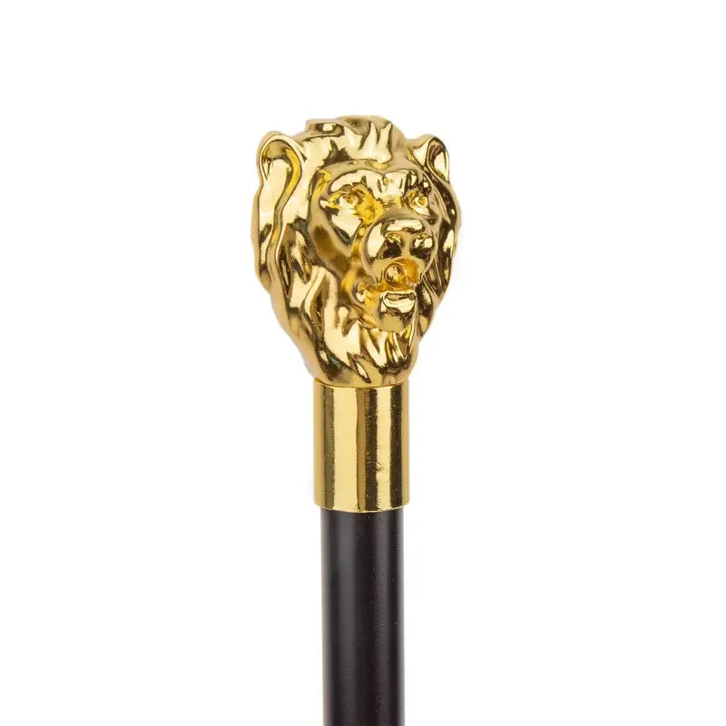 Canne de luxe tête de lion - Lion - canne de marche - en situation