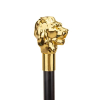 Canne de luxe tête de lion - Lion - canne de marche - détail des finitions