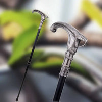 Canne de marche Design Serpent - 93cm - canne de marche - gros plan de la poignée
