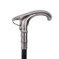 Canne de marche Design Serpent - 93cm - canne de marche - vue de profil