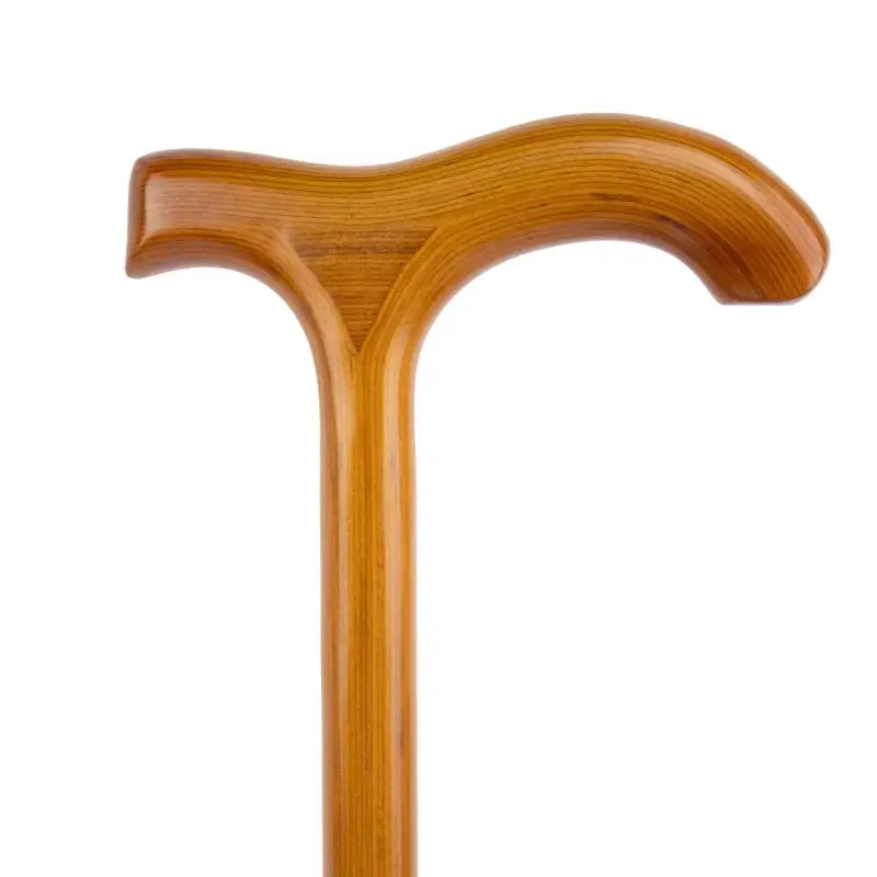 Canne de marche en bois orange - Orange - canne de marche - vue rapprochée