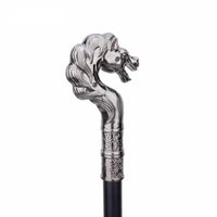 Canne de marche Hippocampe - 93cm - canne de marche - vue de face