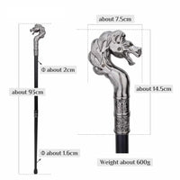 Canne de marche Hippocampe - 93cm - canne de marche - gros plan de la poignée