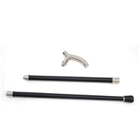 Canne de marche Luxe argenté - Argenté - canne de marche - accessoires inclus