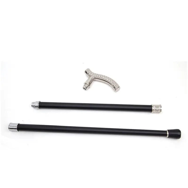 Canne de marche Luxe argenté - Argenté - canne de marche - accessoires inclus