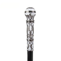 Canne de marche luxe Chic - Argenté - canne de marche - zoom sur la matière