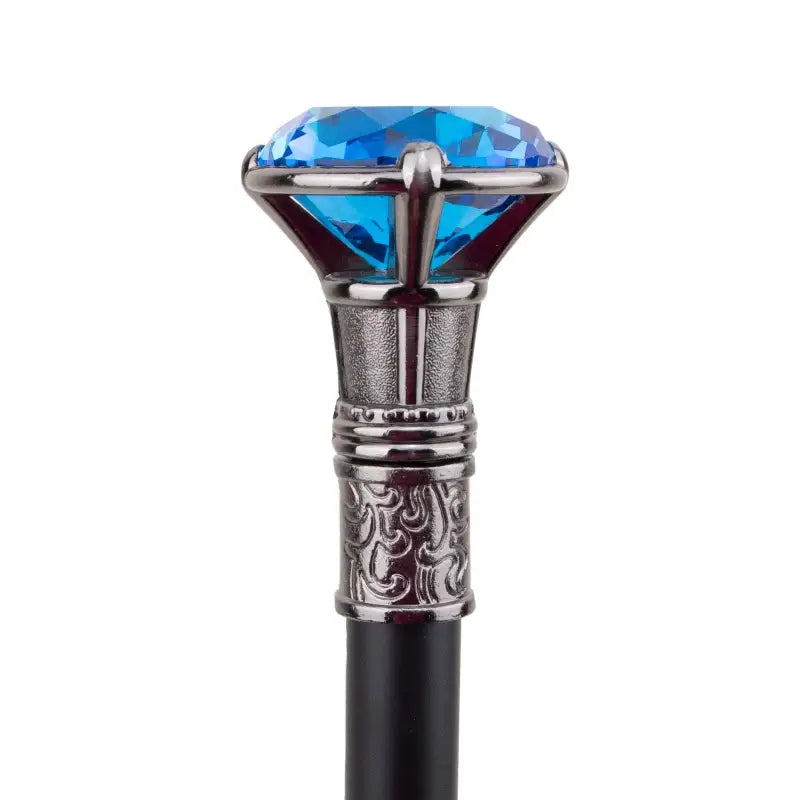 Canne de marche Luxe milord - Saphir - canne de marche - zoom sur la matière