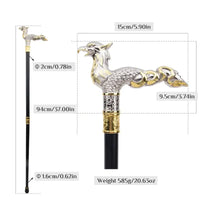 Canne de marche luxe Phoenix - 94cm - canne de marche - vue de dos