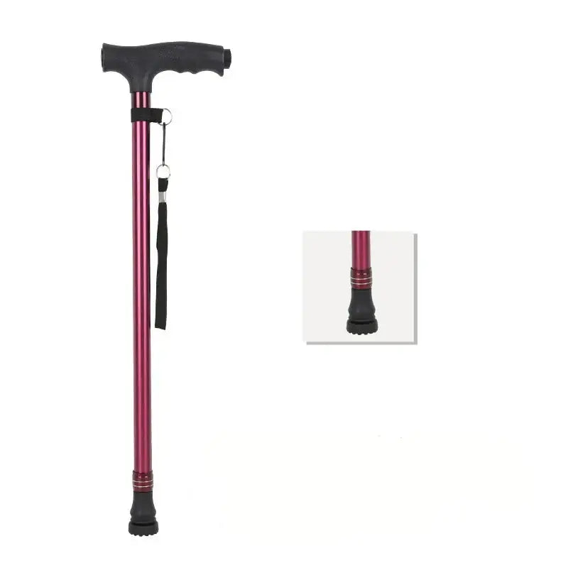 Canne de marche télescopique - Noir - canne de marche - embout antidérapant