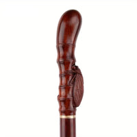 Canne en bambou - 100cm - canne de marche - vue de trois quarts