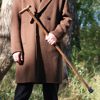 Canne en bois Gentlemen - Bois Massif - canne de marche - détail du fût