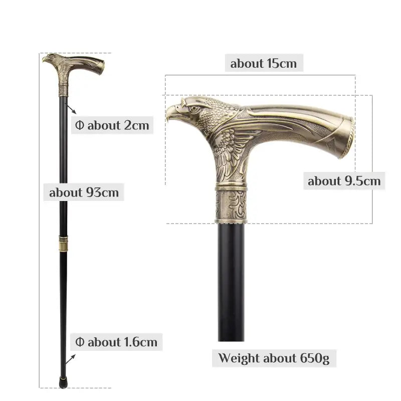 Canne épée Aigle - 93cm - canne de marche - vue d'ensemble