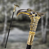 Canne épée Aigle Dorée - 93cm - canne de marche - détail de la poignée