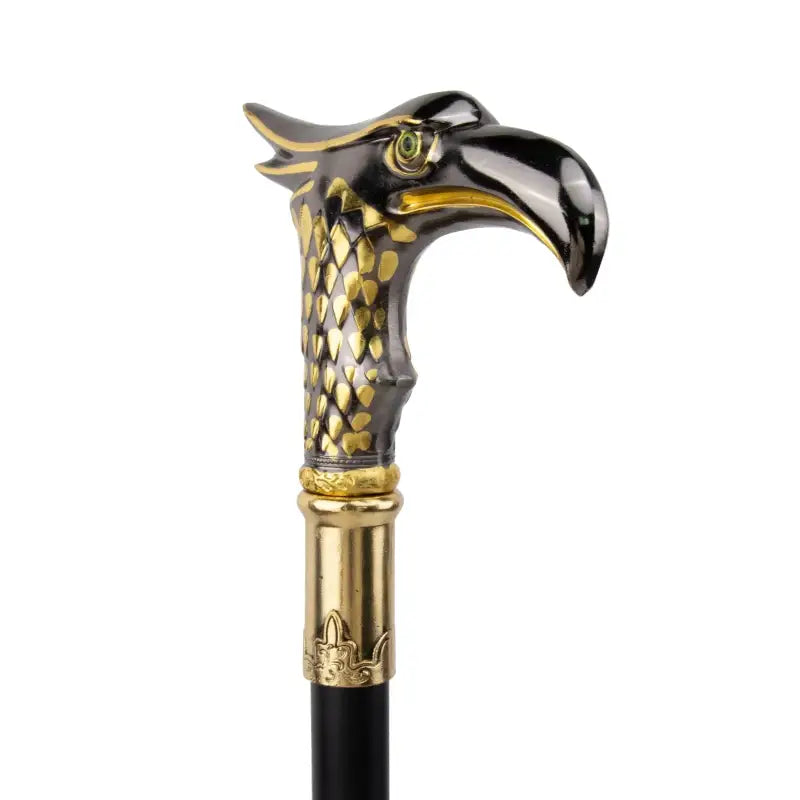 Canne épée Aigle Dorée - 93cm - canne de marche - vue de trois quarts
