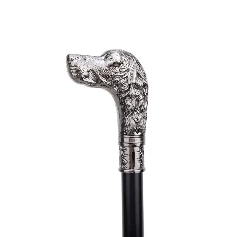 Canne épée Chien - 93cm - canne de marche - vue de face