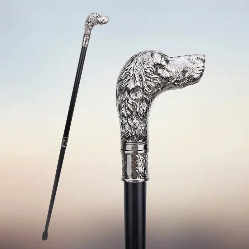 Canne épée Chien - 93cm - canne de marche - vue de trois quarts