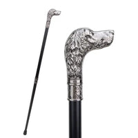 Canne épée Chien - 93cm - canne de marche - vue de profil