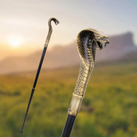Canne épée Cobra - 93cm - canne de marche - détail du fût