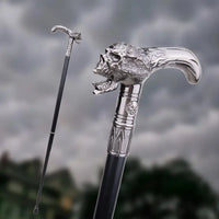 Canne épée Crane - 93cm - canne de marche - détail du fût