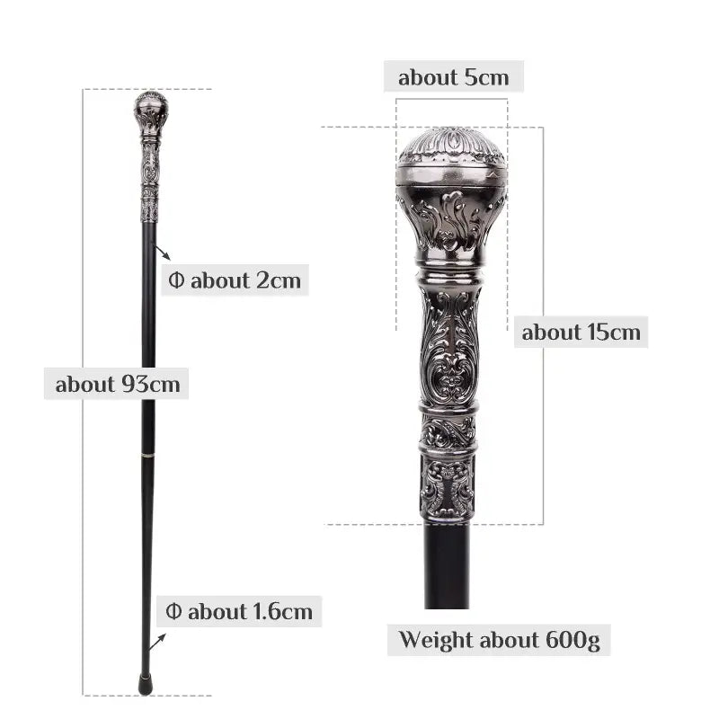 Canne épée de Luxe - 93cm - canne de marche - vue d'ensemble