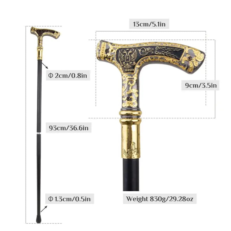 Canne épée Double Aigle - 93cm - canne de marche - vue d'ensemble