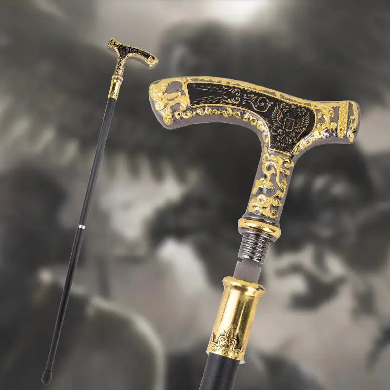 Canne épée Double Aigle - 93cm - canne de marche - détail de la poignée
