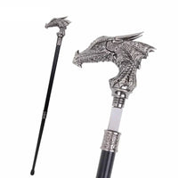 Canne épée Dragon Argenté - 93cm - canne de marche