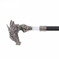 Canne épée Dragon Argenté - 93cm - canne de marche - vue de face