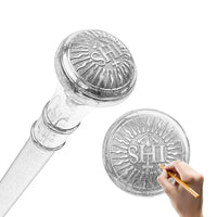 Canne épée franc maçon - 93cm - canne de marche - détail de la poignée