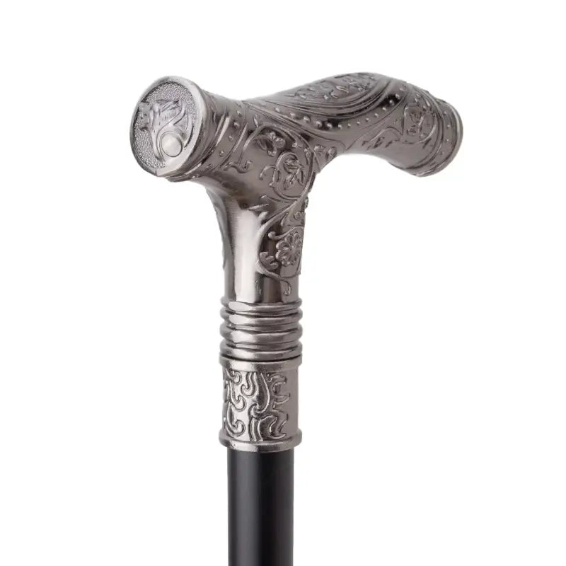 Canne épée Loup - 93cm - canne de marche - gros plan de la poignée