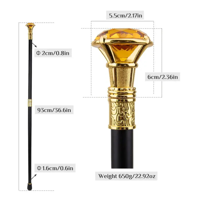 Canne épée Luxe - 93cm - canne de marche - vue d'ensemble