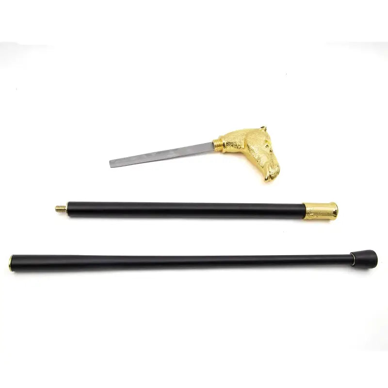 Canne épée Luxe Chameau - 93cm - canne de marche - embout antidérapant