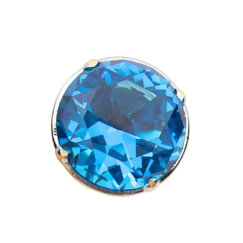 Canne épée Luxe Diamant Bleu - 90cm - canne de marche - vue de trois quarts