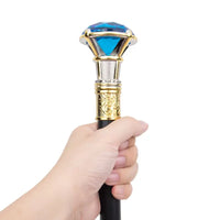 Canne épée Luxe Diamant Bleu - 90cm - canne de marche - détail du fût