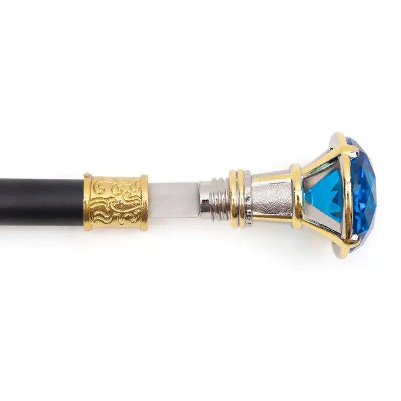 Canne épée Luxe Diamant Bleu - 90cm - canne de marche - vue de face