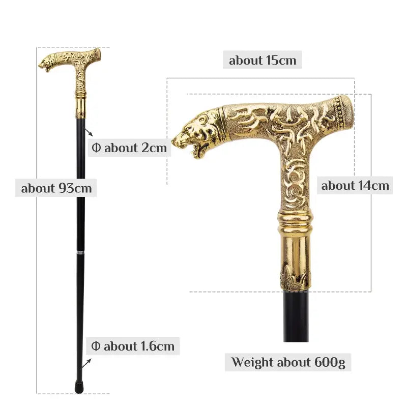 Canne épée Luxe Ours - 90cm - canne de marche - vue d'ensemble