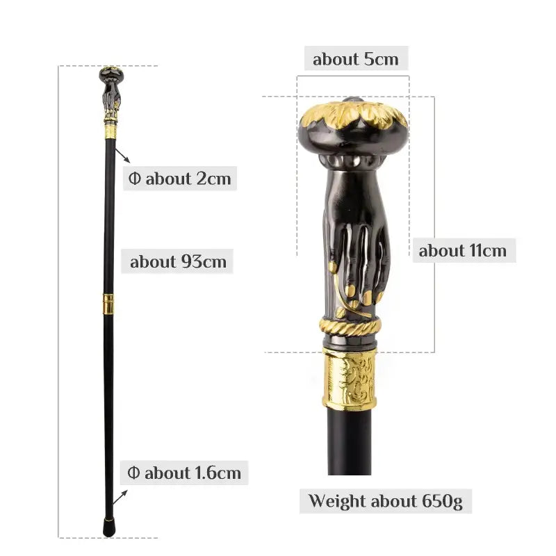 Canne épée original luxe - 93cm - canne de marche - en situation