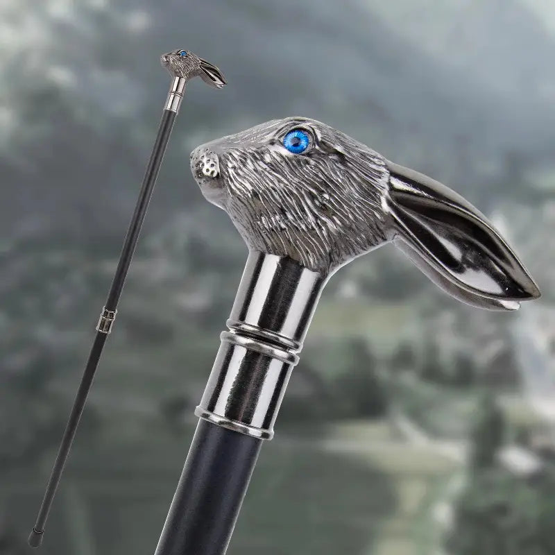 Canne épée Rabbit - 93cm - canne de marche - détail de la poignée